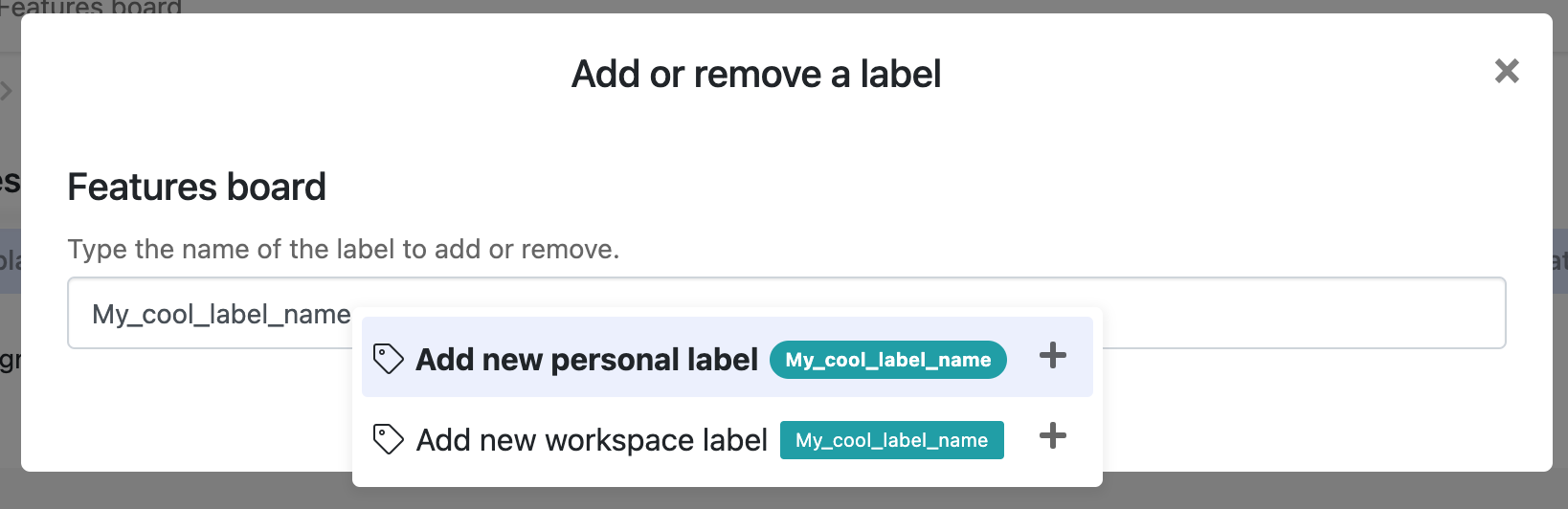 Nestr - personal and workspace labels